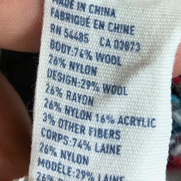 American Eagle Womens Sweater Multi Striped Boat Neck Knit Wool Blend Medium - Picture 6 of 11